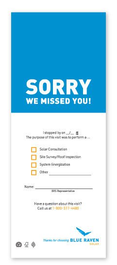 Door Hanger (Pack of 100) - Only Order If You Need This Item