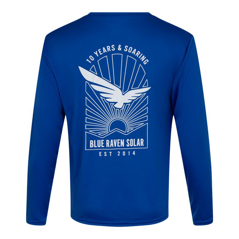 Alternative view of 2024 Field LS Tee (Blue)